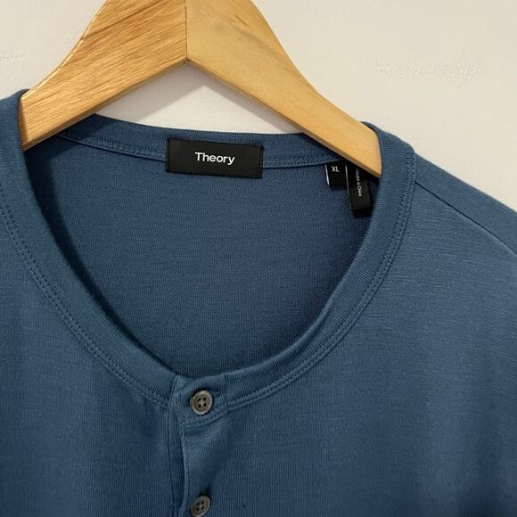 Theory Men's Blue Gaskell Short Sleeve Tee Size XL - Picture 2 of 4